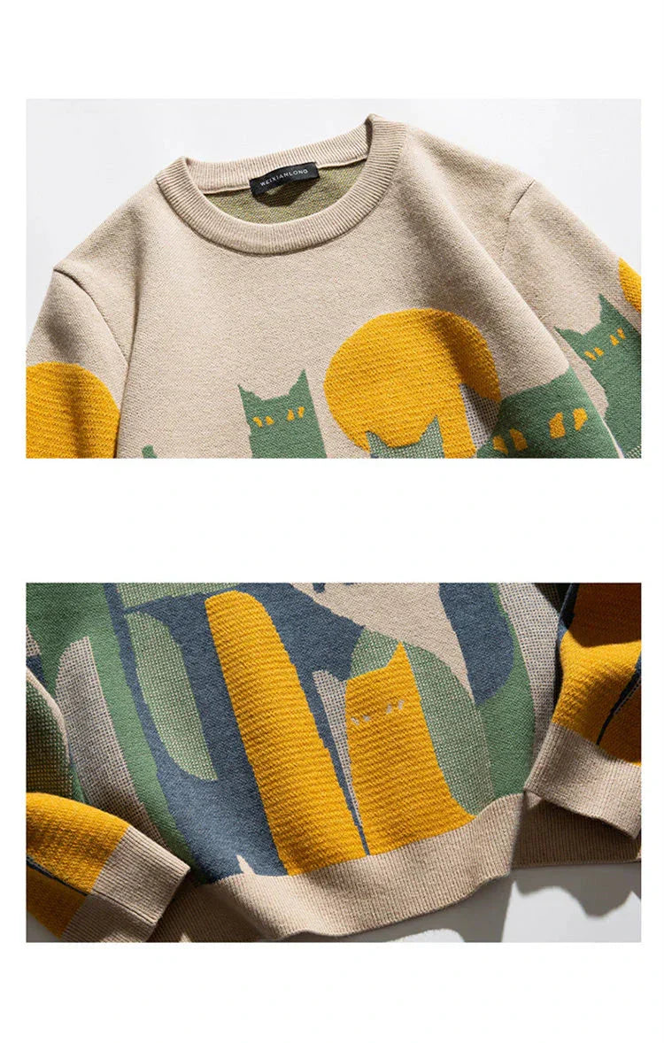 Alex | Unisex Katze Pullover